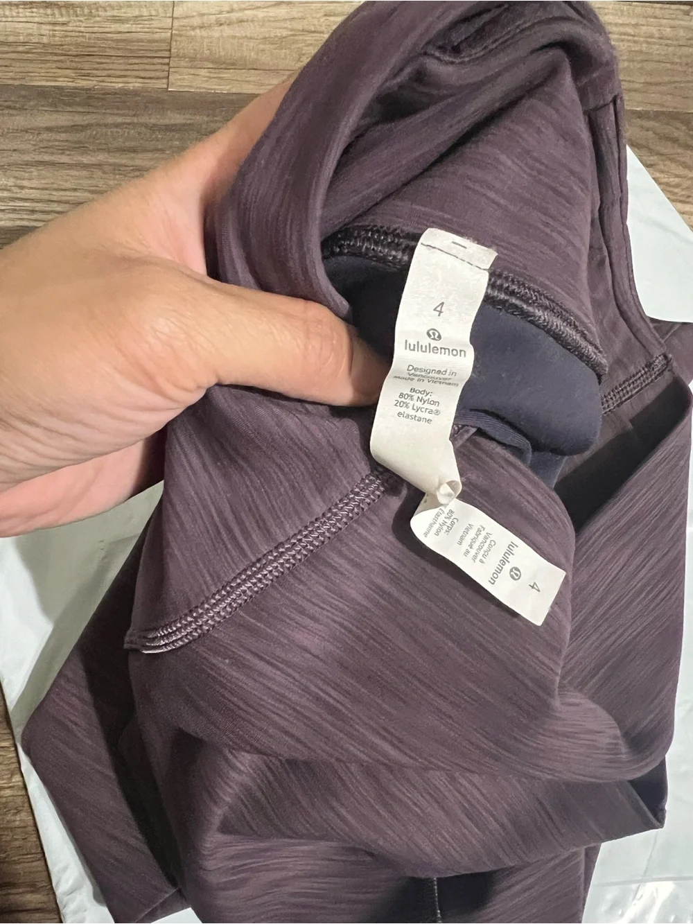 lululemon athletica Plum-Textured High-Rise Leggings